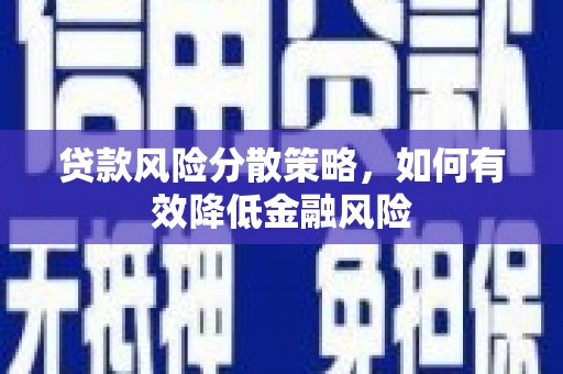 造桥贷款风险分散策略，如何有效降低金融风险