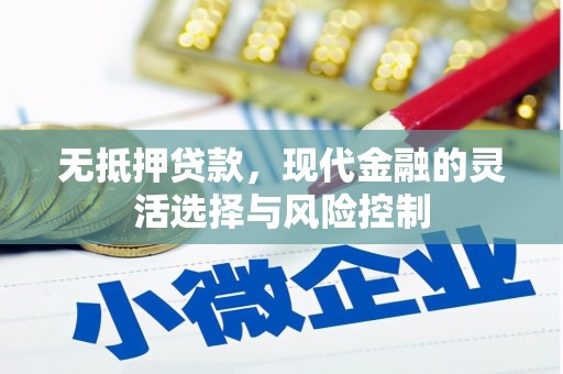 造桥无抵押贷款，现代金融的灵活选择与风险控制