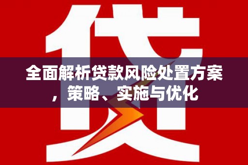 造桥全面解析贷款风险处置方案，策略、实施与优化